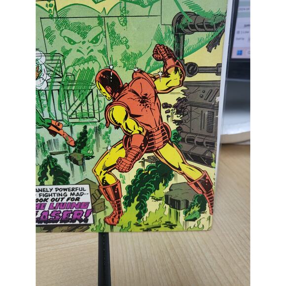 Iron Man #153 (1981) The Living Laser - Bob Layton Art - Marvel Comics FINE PLUS - Picture 4 of 6